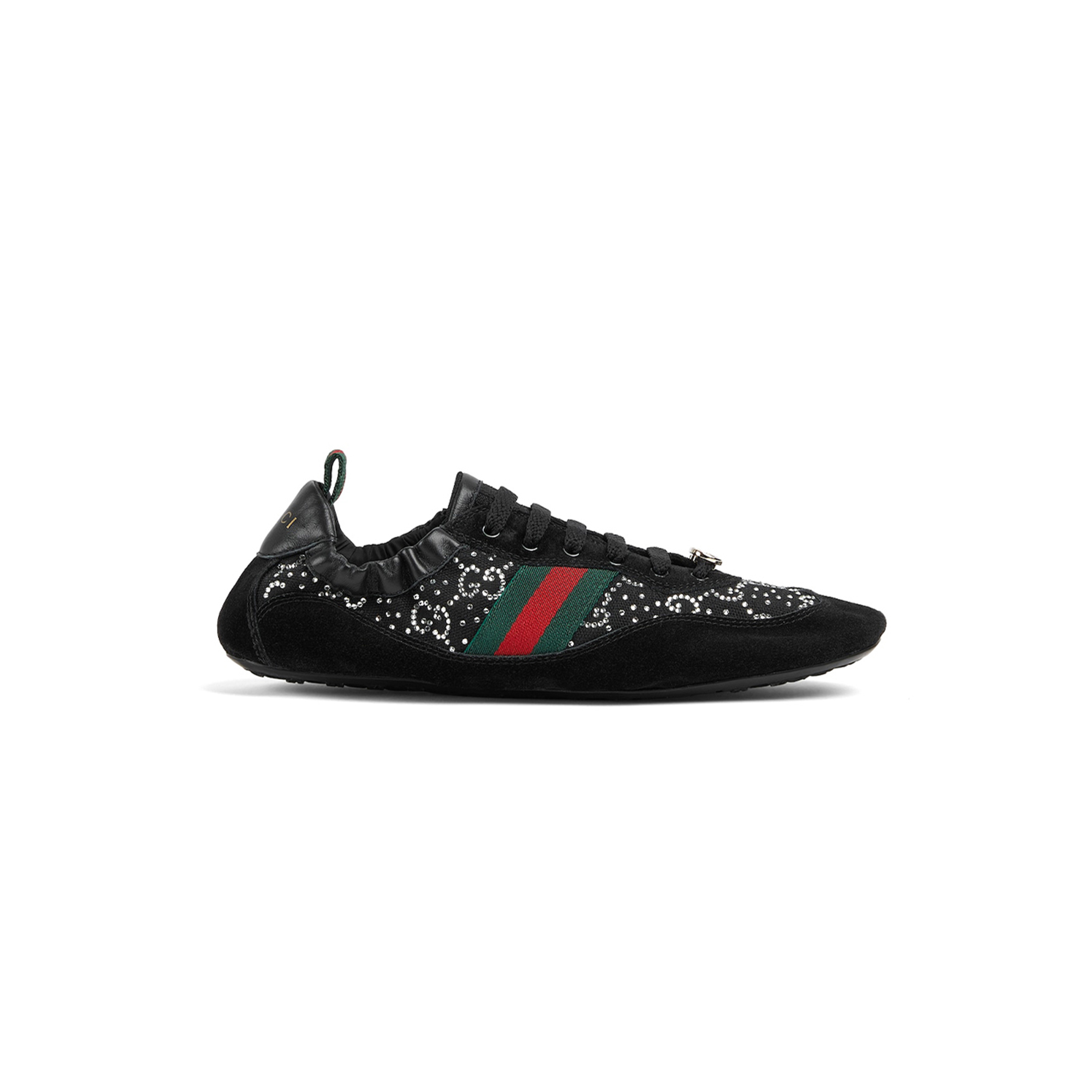 GUCCI WOMEN'S SHIFT GG CRYSTAL TRAINERS 859221